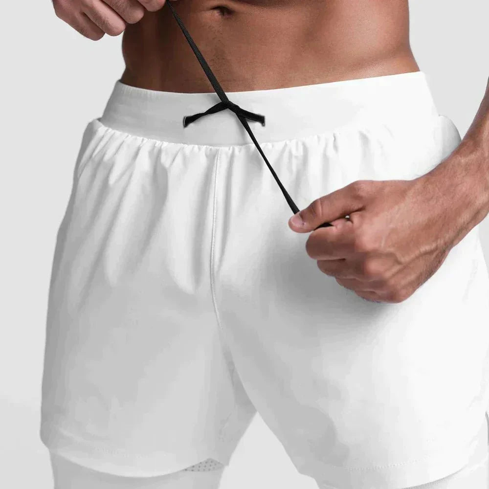 Heren Slim Fit Shorts – Geschikt voor Sport en Vrije Tijd, Met Elastische Taille