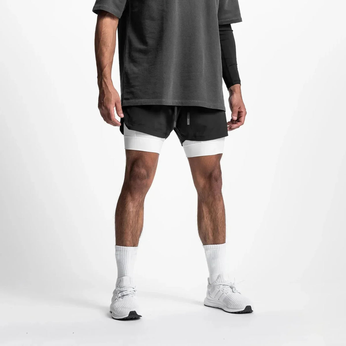 Heren Slim Fit Shorts – Geschikt voor Sport en Vrije Tijd, Met Elastische Taille
