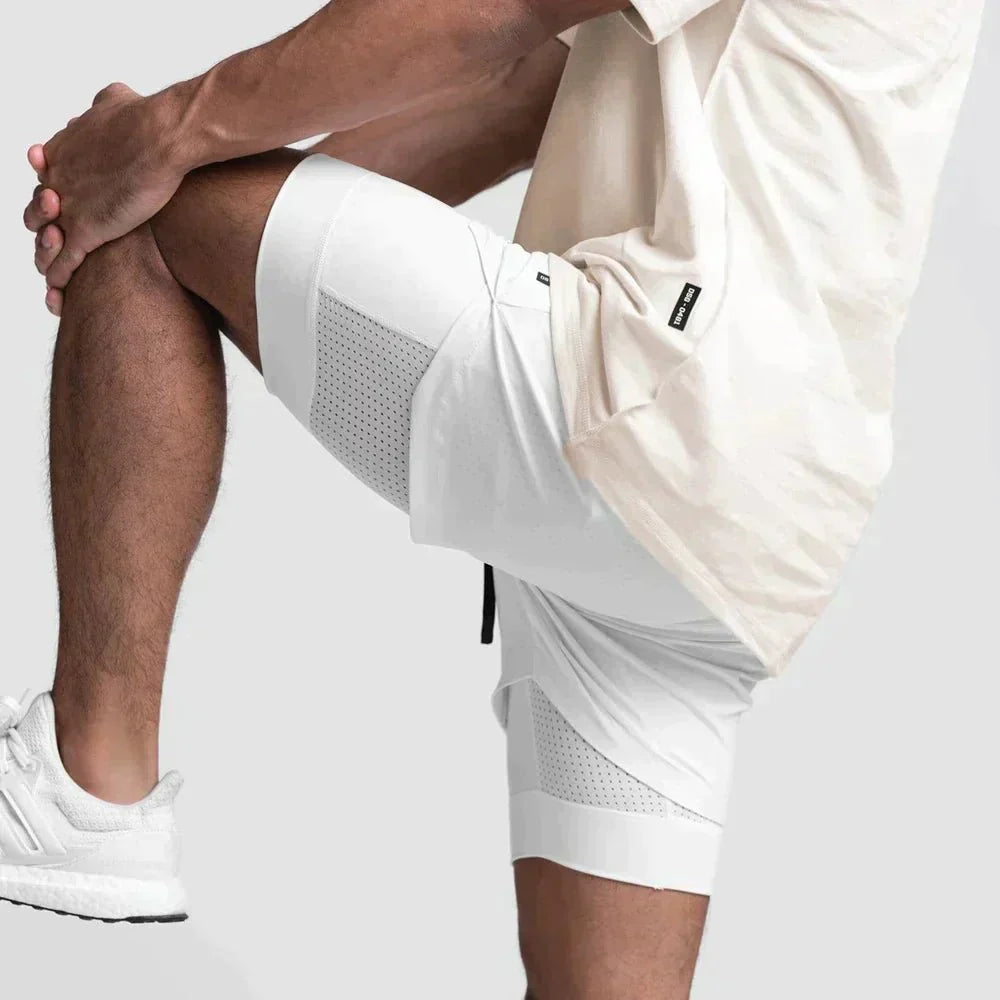 Heren Slim Fit Shorts – Geschikt voor Sport en Vrije Tijd, Met Elastische Taille