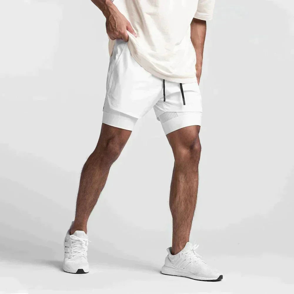 Heren Slim Fit Shorts – Geschikt voor Sport en Vrije Tijd, Met Elastische Taille
