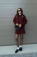 Nola Winterset | Dames viral trendy set met losse fit en zachte wolmix