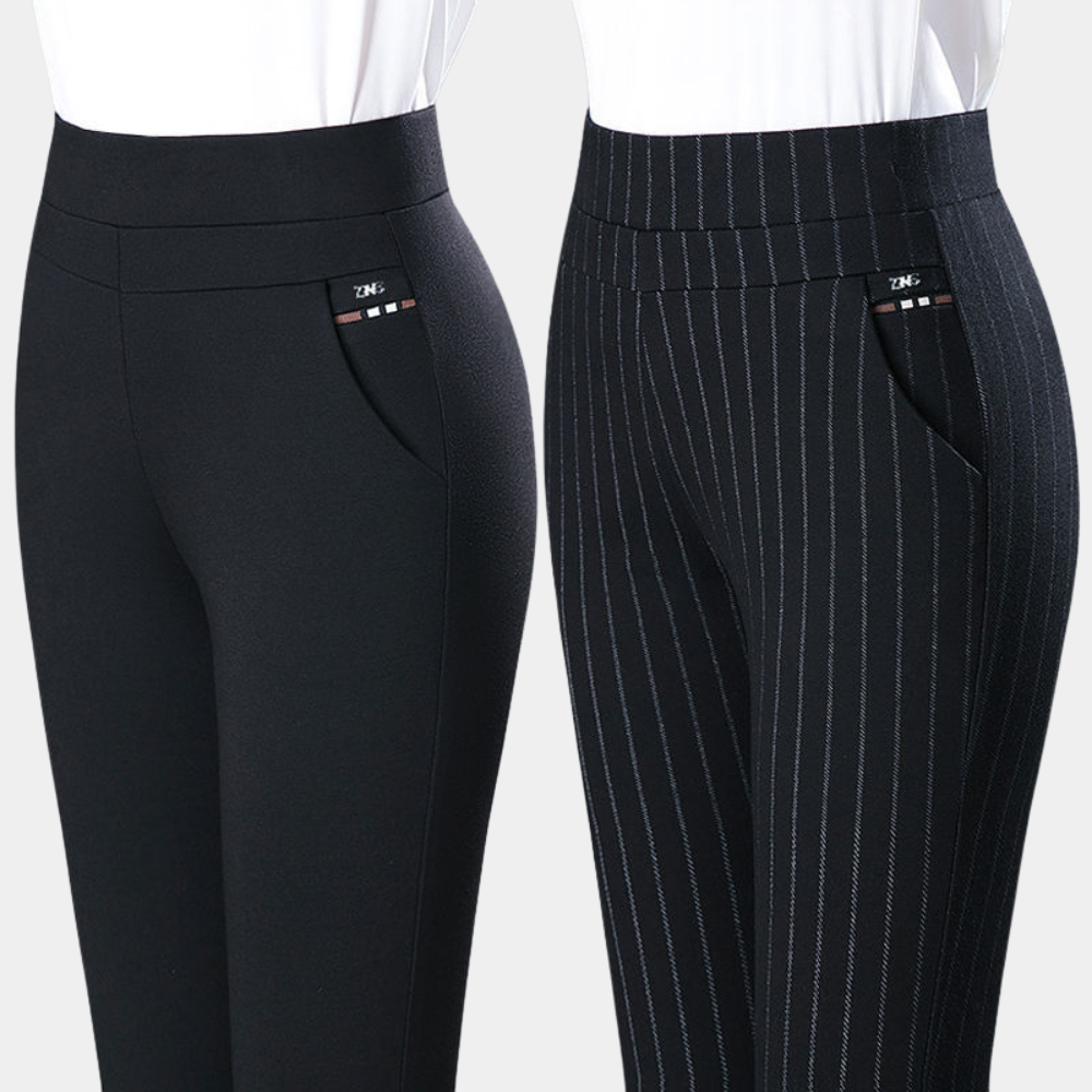 Nola - Stretch broek met hoge taille