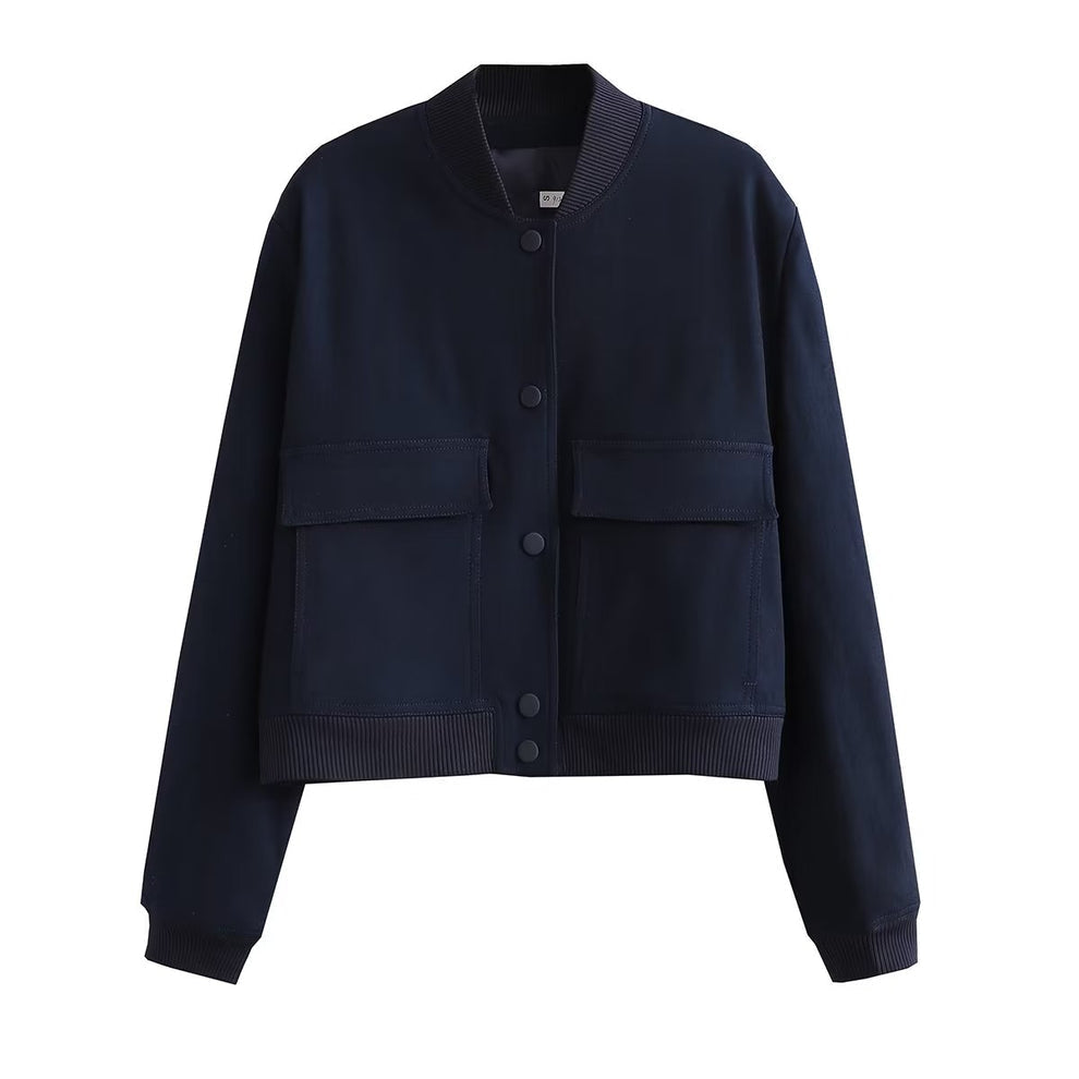 Nyssa | Dames bomberjack van luxe velvet met elegante uitstraling