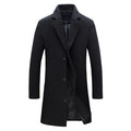 Heren Trenchcoat Winter – Gevoerde Wollen Overjas