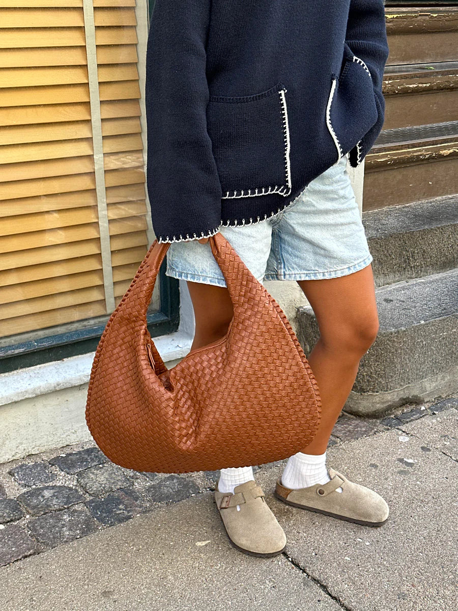 Riley - Trendy gevlochten handtas