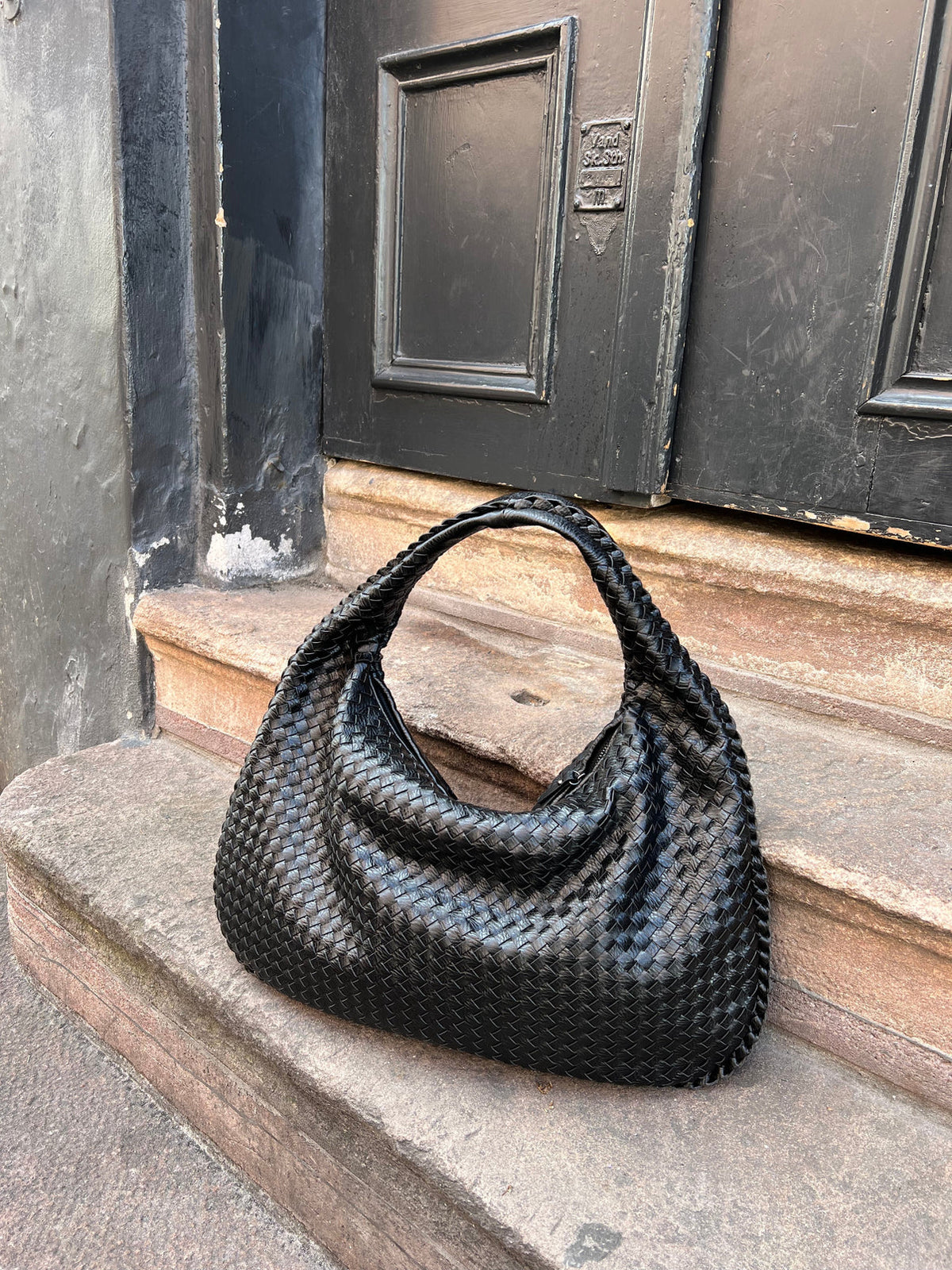 Riley - Trendy gevlochten handtas
