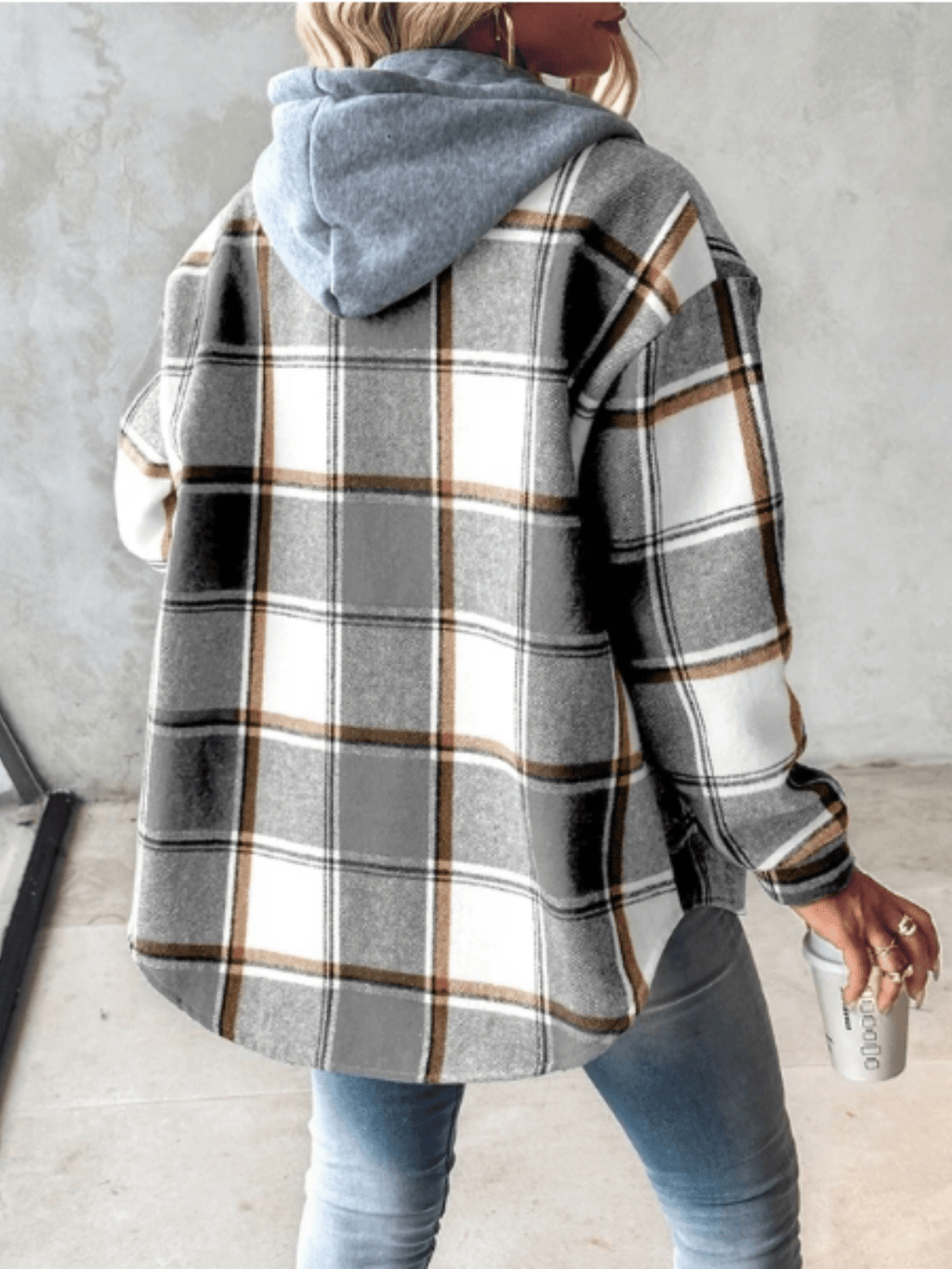 Dames Getailleerd Blouse Jas – Katoen, Casual, Effen Design