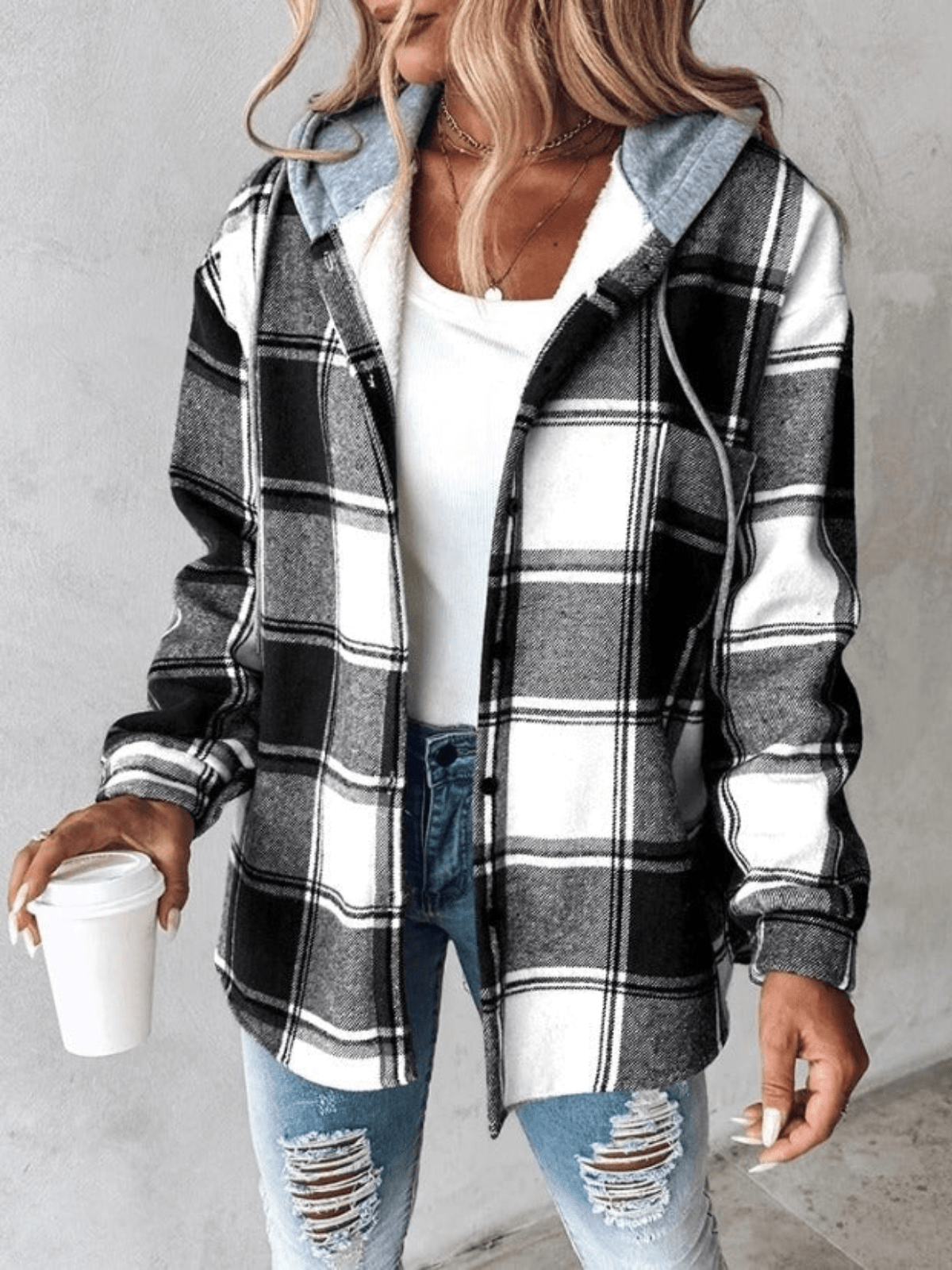 Dames Getailleerd Blouse Jas – Katoen, Casual, Effen Design