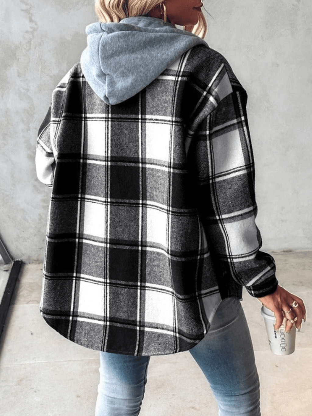 Dames Getailleerd Blouse Jas – Katoen, Casual, Effen Design