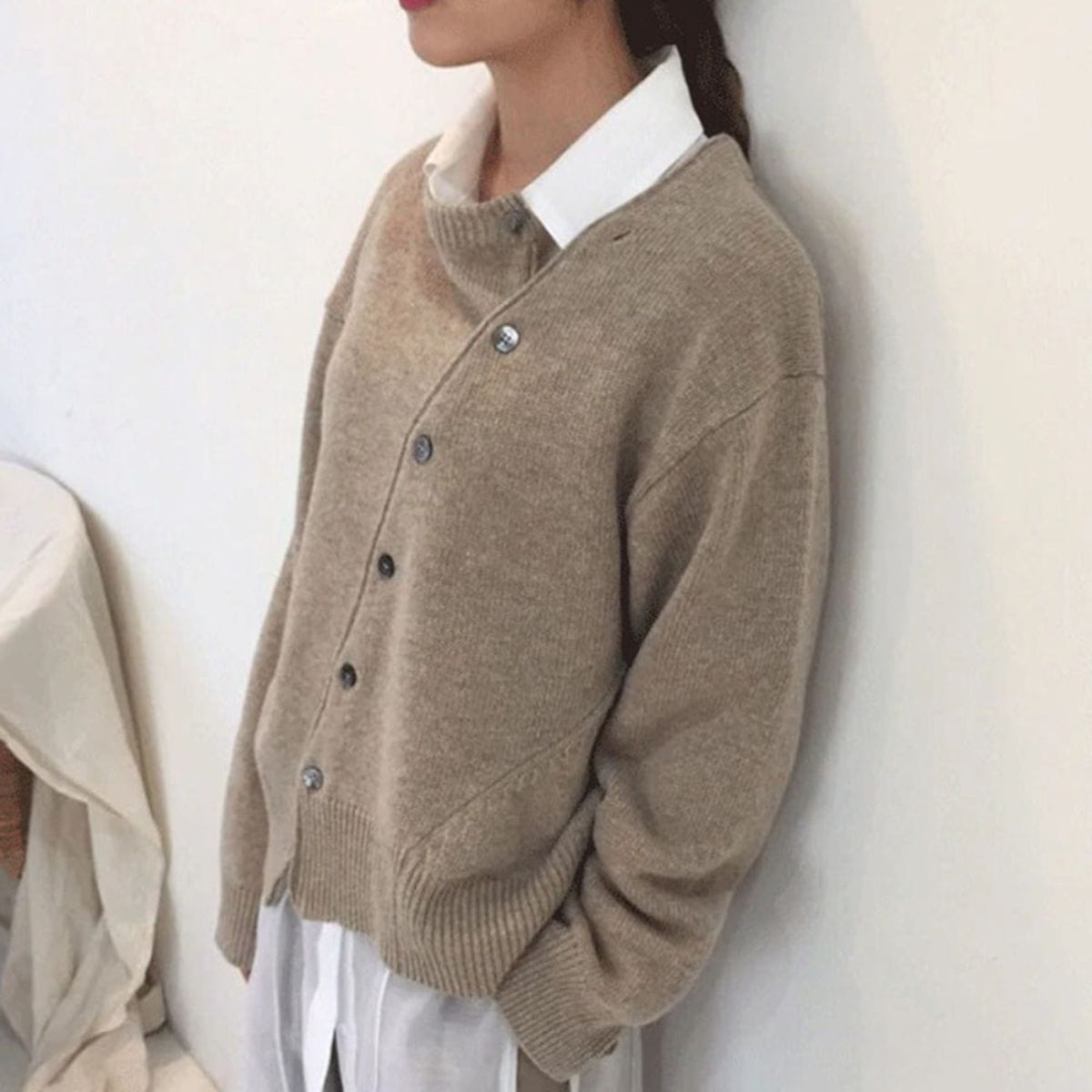 Wikkelcardigan | Dames vest met zachte wikkelstijl en strikceintuur