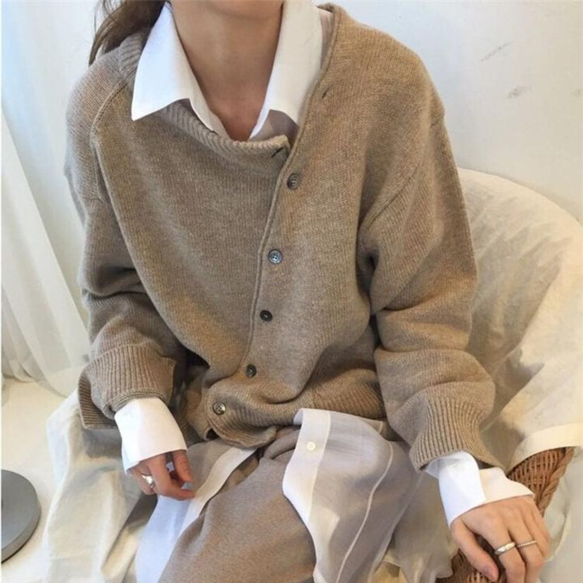 Wikkelcardigan | Dames vest met zachte wikkelstijl en strikceintuur