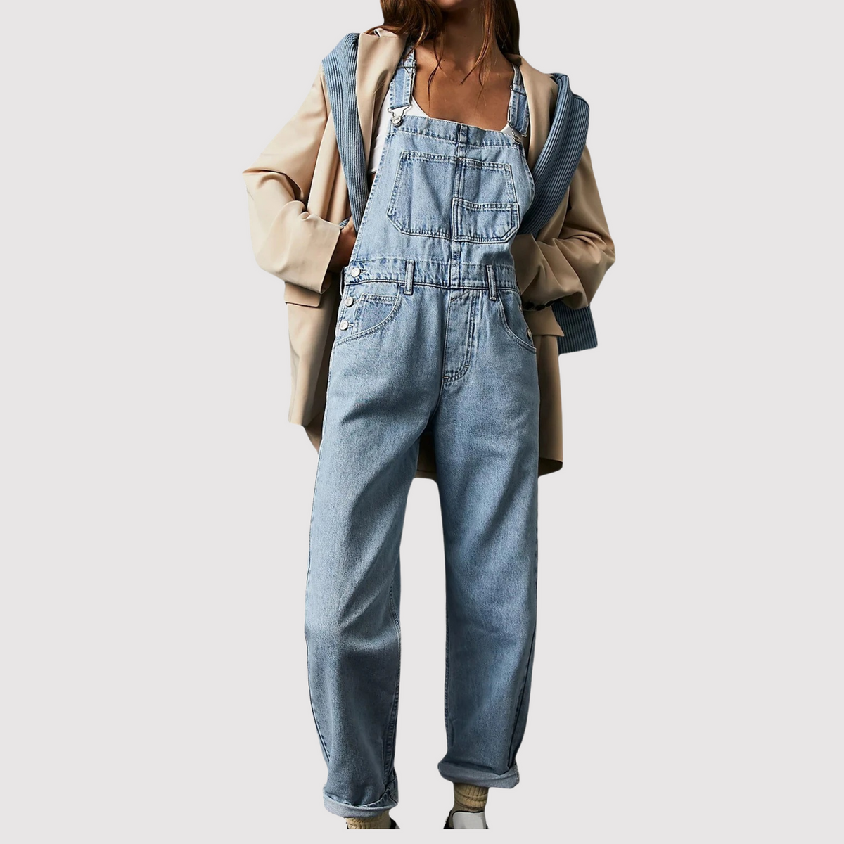 Serena - Denim Tuinbroek Dames