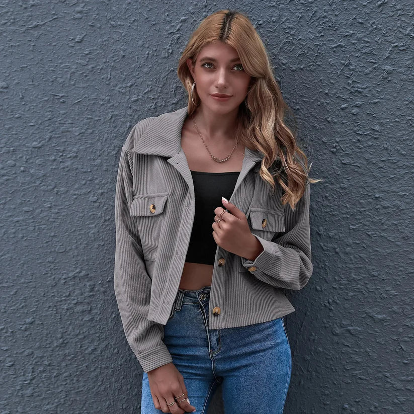 Sherry - Trendy Corduroy Jas