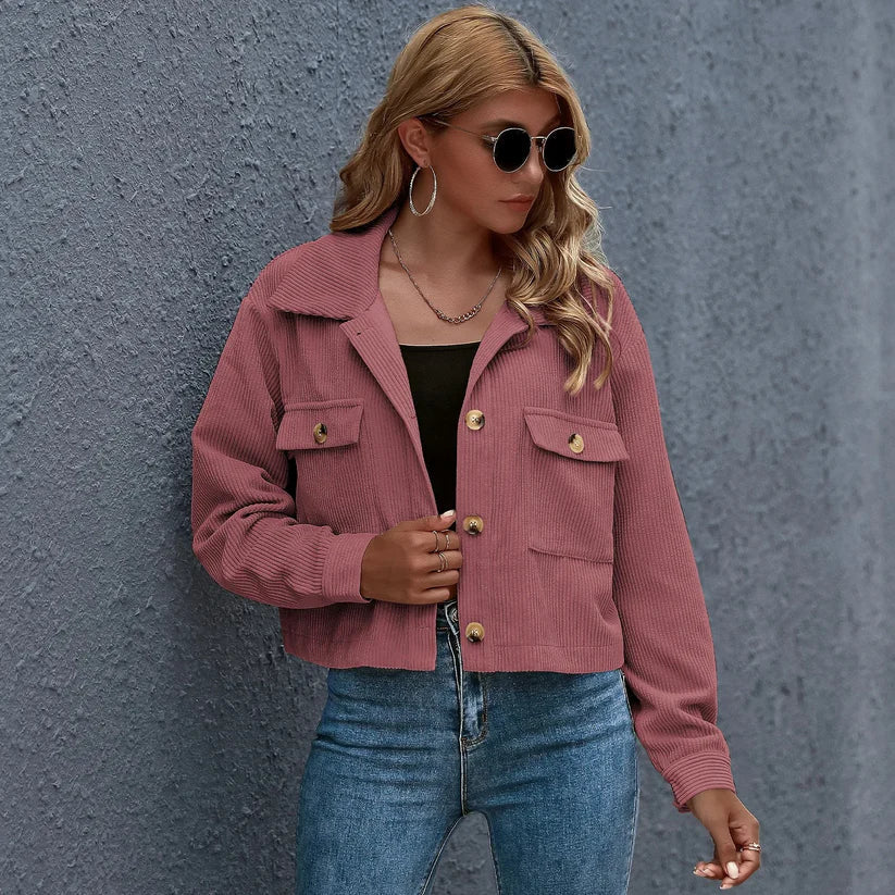 Sherry - Trendy Corduroy Jas