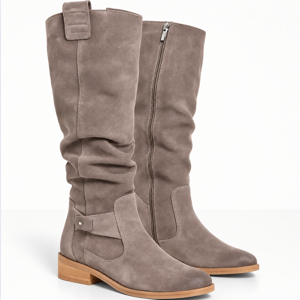 Britt Suede Laarzen Dames | Elegante en Comfortabele Pasvorm, 3 cm Hak