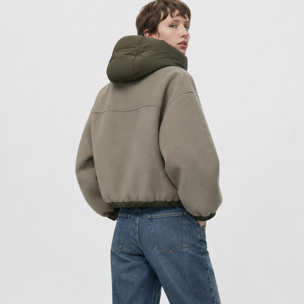 Dames Casual Oversized Jas met Capuchon – Zacht en Duurzaam Materiaal