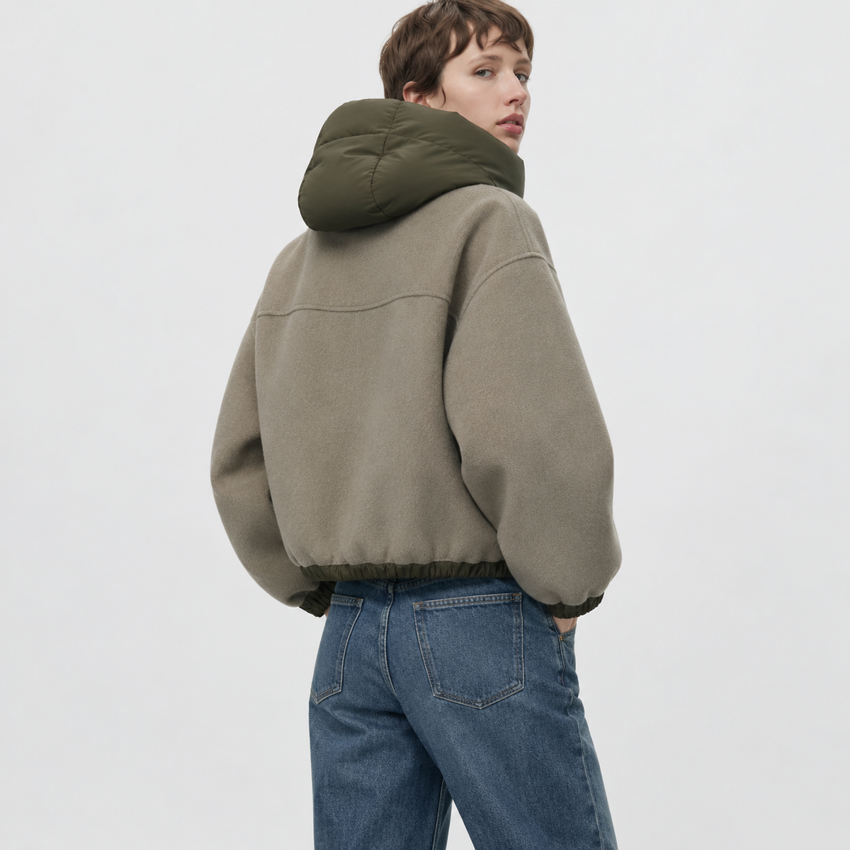 Dames Casual Oversized Jas met Capuchon – Zacht en Duurzaam Materiaal