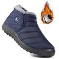 Tessa gevoerde snowboots in marineblauw met warmte-detail