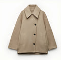Viene Winterjas | Dames oversized jas met zachte wolmix en trendy design