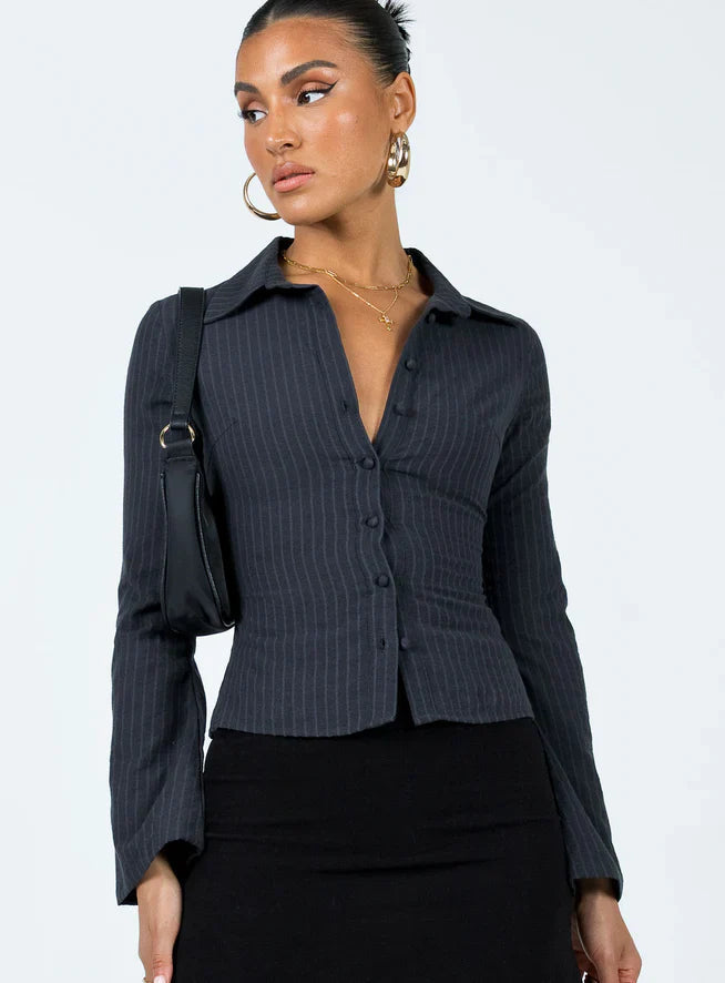 Stijlvolle damesblouse | Elegante blouse met flatterende pasvorm en luxe uitstraling