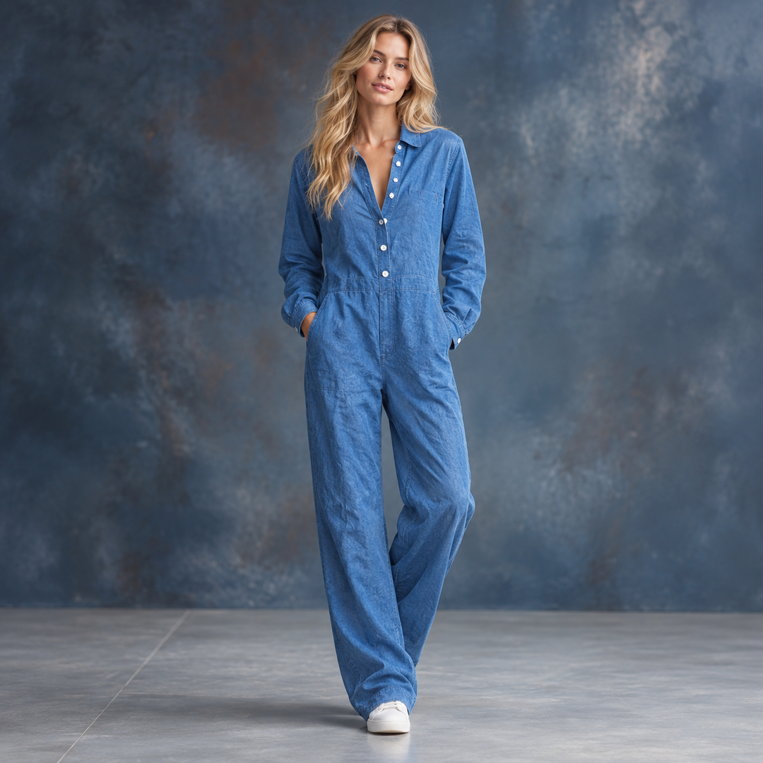 Dames Slim Fit Jumpsuit – Casual voor Dagelijks Gebruik, Met Rits en Elastische Taille