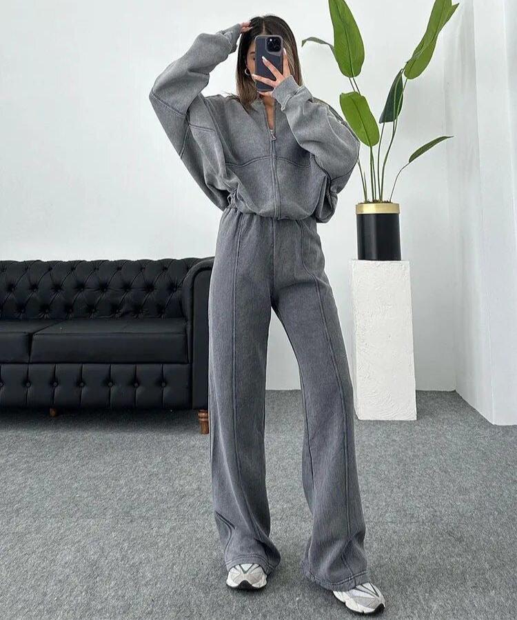 Dames Trainingspak in Lounge-Stijl – Comfortabel & Trendy voor Casual Dagen