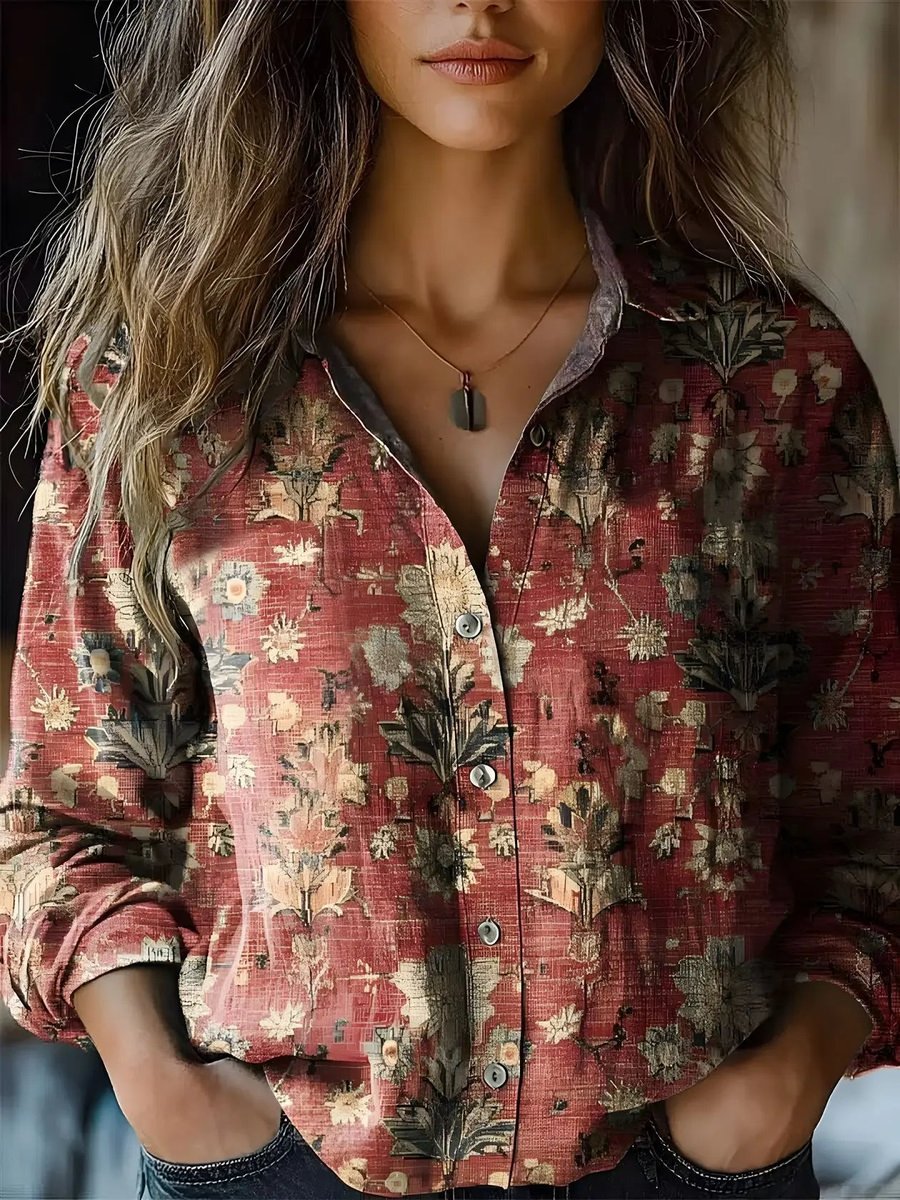 Dames Fitted Blouse – Knopen, Geschikt voor Dagelijks Gebruik
