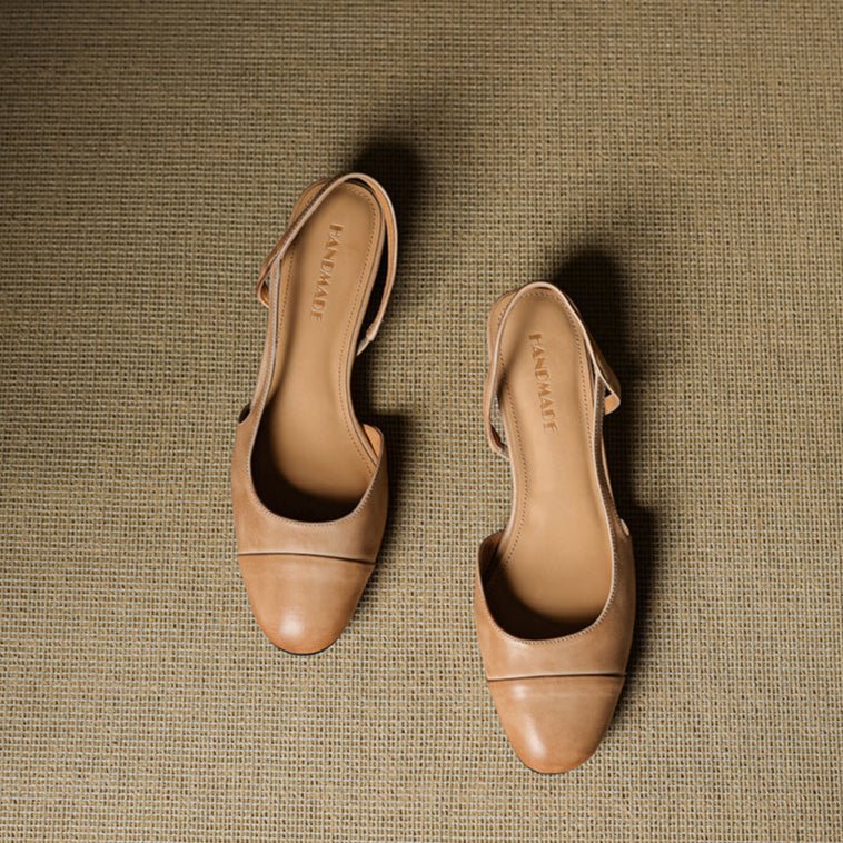 Dames Slingback Pumps – Blokhak, Met Amandelneus, Geschikt voor Dagelijks Gebruik