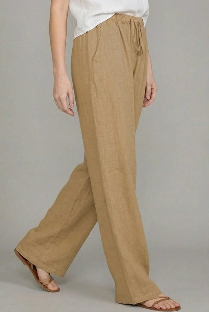 Dames High-Waisted Broek – Met Elastische Taille, Geschikt voor Casual en Dagelijks Gebruik