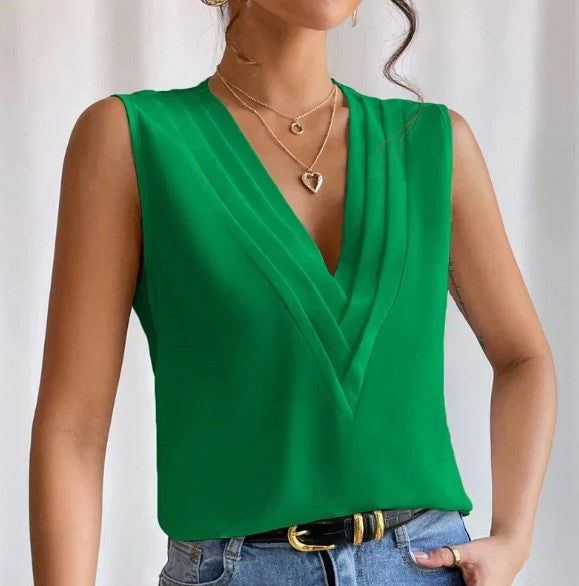 Zoey - Stijlvolle Mouwloze Blouse