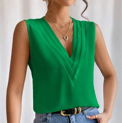 Zoey - Stijlvolle Mouwloze Blouse